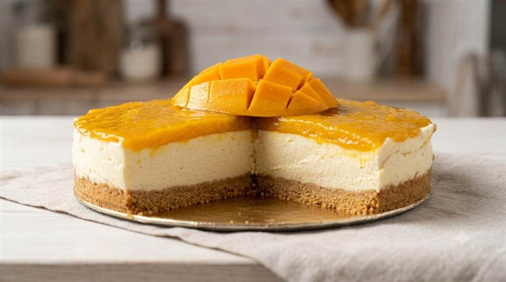 Mango cheesecake